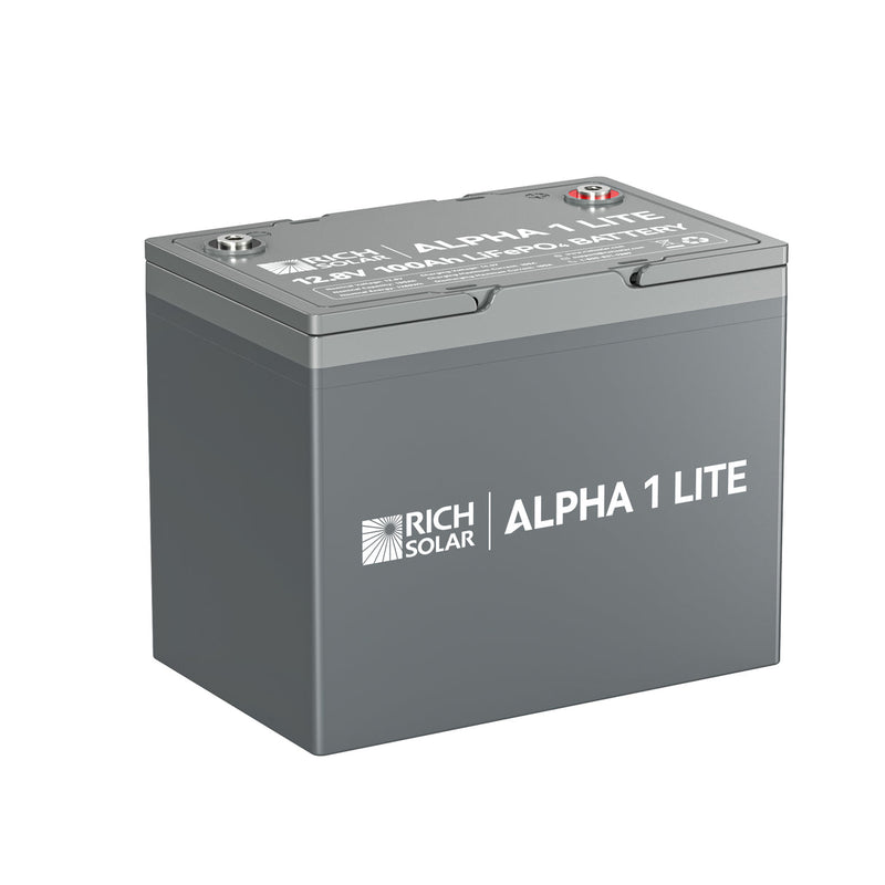 Rich Solar ALPHA 1 LITE | 12V 100Ah LiFePO4 Battery