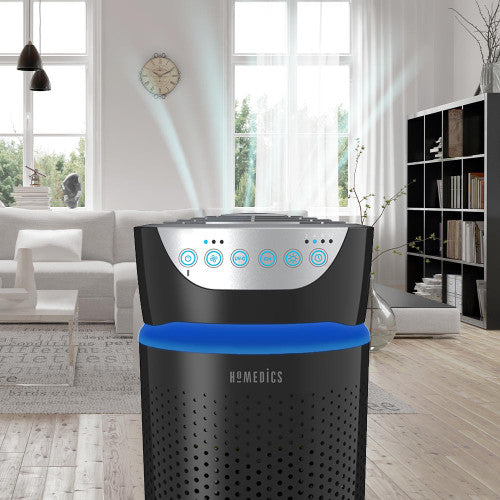 Homedics TotalClean 5-in-1 Tower Air Purifier - Small Room Black