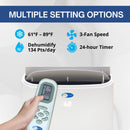 Whynter 14,000 BTU Wi-Fi Dual Hose Portable Air Conditioner, Dehumidifier & Fan | ARC-147WF