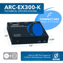 Extensor de audio HDMI ARC y S/PDIF hasta 150 m con CAT 6/7 (ARC-EX300-K)