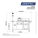Automatic Food Conveyor Metal Detector with Reject System