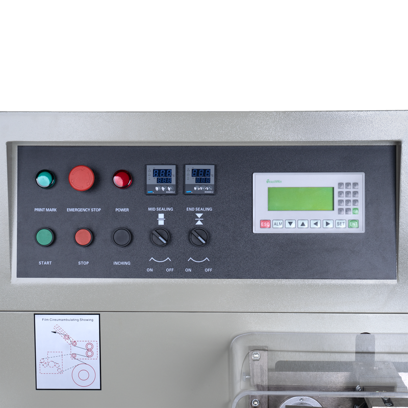 Automatic Horizontal Flow Wrapper with Inverted Film Feeder