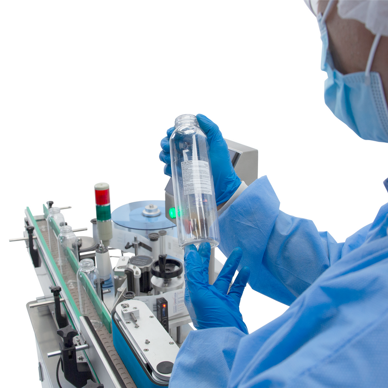 Automatic Label Applicator for Round Containers