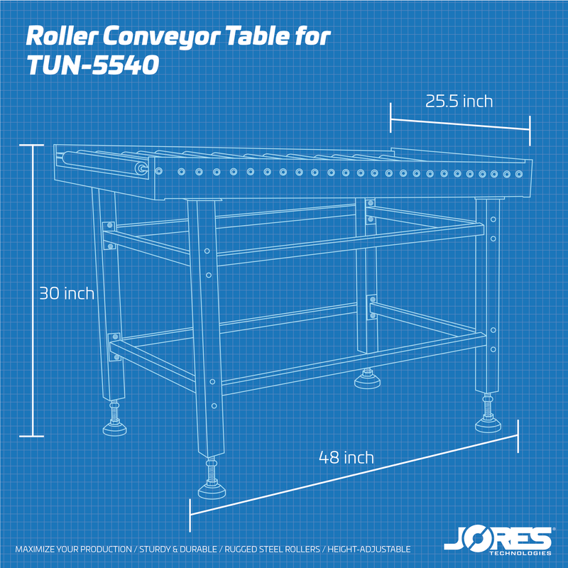 Roller Conveyor Table for TUN-5540 Shrink Tunnel