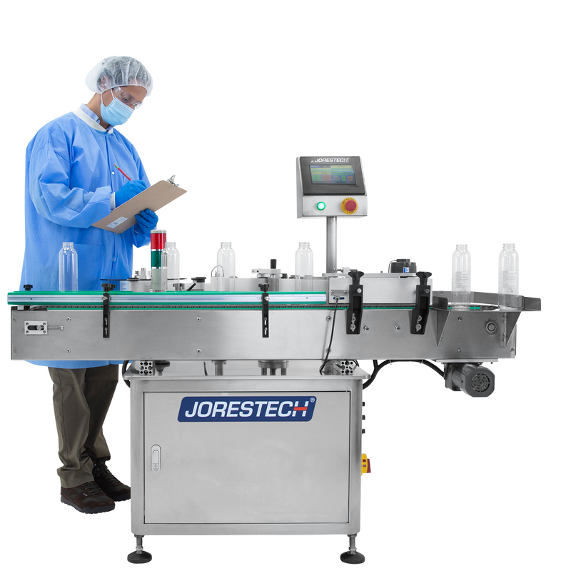 Automatic Label Applicator for Small Round Containers