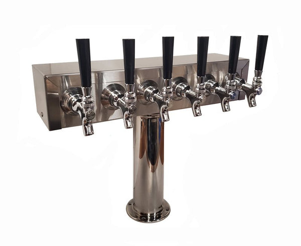American style Box T Tower with 3" pedestal, Air Cooled, 4-8 Faucets