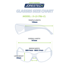 Anti-Fog Clear Safety Glasses for High Impact Protection