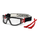Anti-Fog Safety Glasses Convertible to Goggles with Removable Foam Seal, Temples & Headband