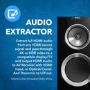 Extractor de audio EARC 4K a 60 Hz, reductor de escala HDMI I/D con mezcla descendente y compatibilidad con ARC 2.0, ancho de banda de 18 Gbps (HDA-939) 