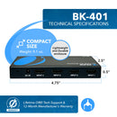 Conmutador HDMI 4x1 8K (BK-401) 