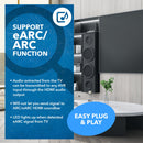 Extractor de audio EARC 4K a 60 Hz, reductor de escala HDMI I/D con mezcla descendente y compatibilidad con ARC 2.0, ancho de banda de 18 Gbps (HDA-939) 