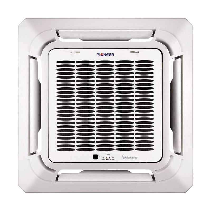 Pioneer® 18,000 BTU 20.5 SEER2 8-Way Compact Cassette Mini-Split Air Conditioner Heat Pump System Full Set 230V