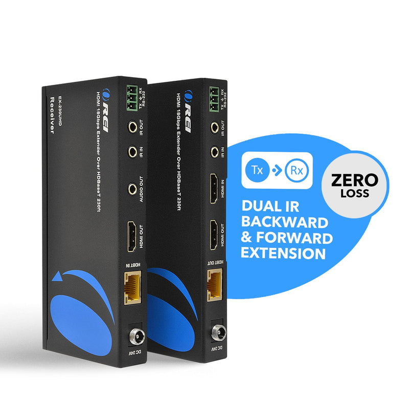 Extensor HDMI Ultra HD HDBaseT de hasta 70 m a 4K por Cat5e/6 (EX-230UHD) 