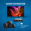 Conmutador HDMI Ultra HD 4x1 con extractor de audio y control remoto IR (UHD-401) 