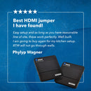 Transmisor y receptor HDMI inalámbrico 4K de OREI - Hasta 30 metros - Sin latencia - Perfecto para transmitir desde una computadora portátil, PC, cable, Netflix, YouTube y PS4 a un televisor HD o un proyector (WUHD-PRO100-K) 