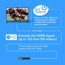 Extensor HDMI 4K con cable Cat6/7 de hasta 50 m (IR y salida de bucle) (UHD-EX165H-K)