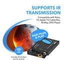 Extensor HDMI 4K con cable Cat6/7 de hasta 50 m (IR y salida de bucle) (UHD-EX165H-K)