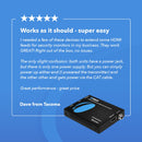 Extensor HDMI 4K con cable Cat6/7 de hasta 50 m (IR y salida de bucle) (UHD-EX165H-K)