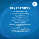 Matriz 8x8 con controlador de videowall 4K - Videowall 4x2 (UHD-808VW)