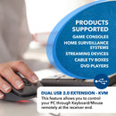 Extensor HDMI 4K HDBaseT sobre CAT5e/6/7 con control ARC/eARC y KVM hasta 100 m (UHD-EXB330AUR-K) 