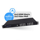 Matriz UHD 4x4 sin interrupciones de 18 Gbps (UHD-404VW) 