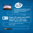 Extensor HDMI 4K 1x4 a través de CAT 6 hasta 400 pies con PoC, control IR bidireccional, gestión EDID (UHD14-EXB400-K) 