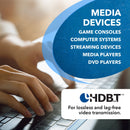 Extensor HDMI 4K 1x4 a través de CAT 6 hasta 400 pies con PoC, control IR bidireccional, gestión EDID (UHD14-EXB400-K) 