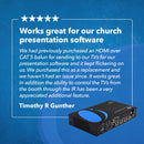 Extensor HDMI 4K 1x4 a través de CAT 6 hasta 400 pies con PoC, control IR bidireccional, gestión EDID (UHD14-EXB400-K) 