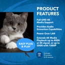 Extensor HDMI 4K 1x8 a través de CAT 6 hasta 400 pies con PoC, control IR unidireccional y gestión EDID (UHD18-EXB400-K)