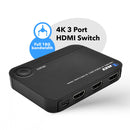 Conmutador HDMI 4K 3x1 con 2 entradas HDMI y USB-C (UHD-301C) 