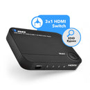 Conmutador HDMI 4K 3x1 con 2 entradas HDMI y USB-C (UHD-301C) 