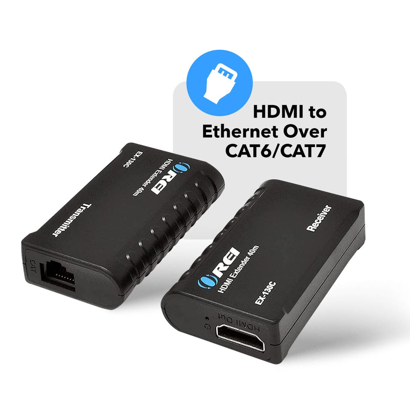 Extensor HDMI a Ethernet por CAT6/7 RJ45 hasta 40 metros - 1080p (EX-130C) 