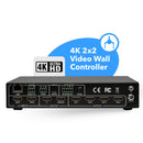 Controlador de videowall 2x4 con rotación de 180 grados (UHD-204VW) 