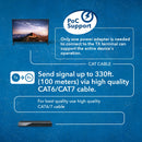 Extensor HDMI 4K HDBaseT sobre CAT6/7 de hasta 100 metros, IR bidireccional, ARC, PoC, RS-232 (UHD-EXB330LAR-K)