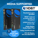 Extensor HDMI 4K HDBaseT sobre CAT6/7 de hasta 100 metros, IR bidireccional, ARC, PoC, RS-232 (UHD-EXB330LAR-K)
