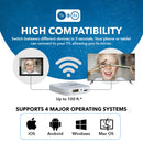 Adaptador receptor de pantalla HDMI inalámbrico Full HD, solución de duplicación de pantalla 2.4G/5Ghz 4K a 60Hz Miracast (WHD-AIR)