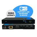 Extensor HDMI con HDBaseT sobre CAT5e/6/7 hasta 122 m - Control por infrarrojos, teclado y ratón a través de la red (UHD-EXB400UR-K) 