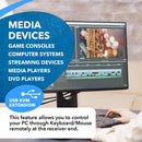 Extensor HDMI con HDBaseT sobre CAT5e/6/7 hasta 122 m - Control por infrarrojos, teclado y ratón a través de la red (UHD-EXB400UR-K) 