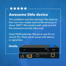 Extensor HDMI con HDBaseT sobre CAT5e/6/7 hasta 122 m - Control por infrarrojos, teclado y ratón a través de la red (UHD-EXB400UR-K) 