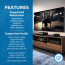 Extractor de audio 8K de 48 Gbps con salida S/PDIF y L/R, Dolby Vision (BKA-1)