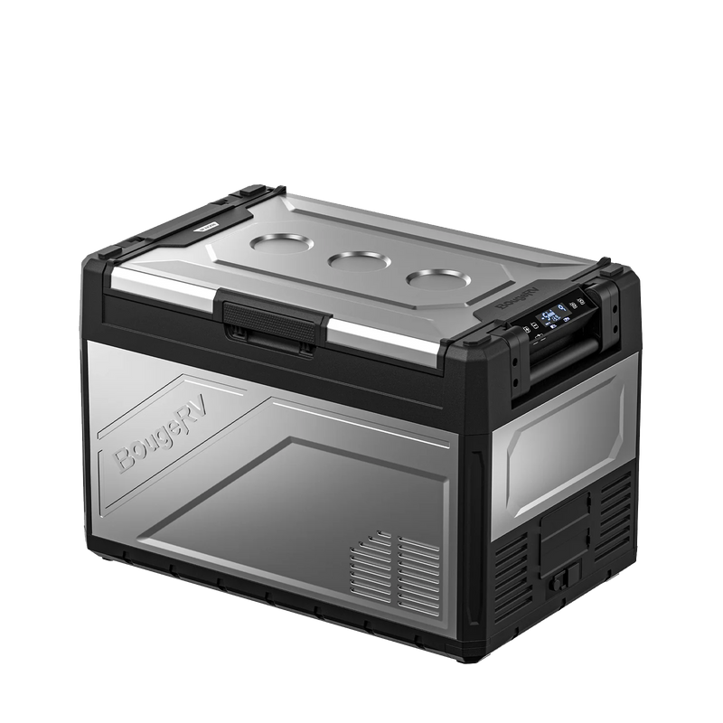 Refrigerador portátil BougeRV Rocky 55QT de 12 V y dos zonas
