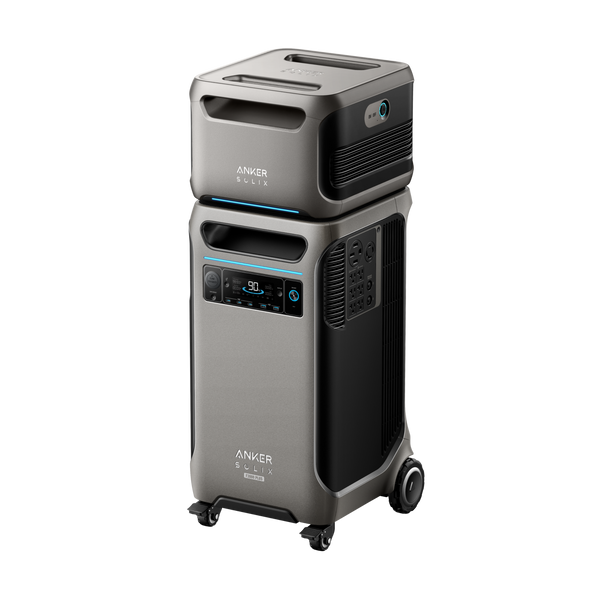Anker SOLIX F3800 Plus Portable Power Station, 3840Wh + Expansion Battery + FREE Protective Cover Bag