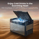 BougeRV New Rocky V3.0 55QT Dual Zone 12V Car Fridge with 240Wh