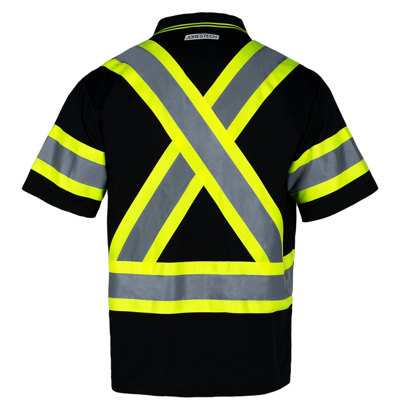 Hi-Vis X-Back Reflective Two-Tone Safety Polo Shirt
