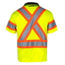 Hi-Vis X-Back Reflective Two-Tone Safety Polo Shirt