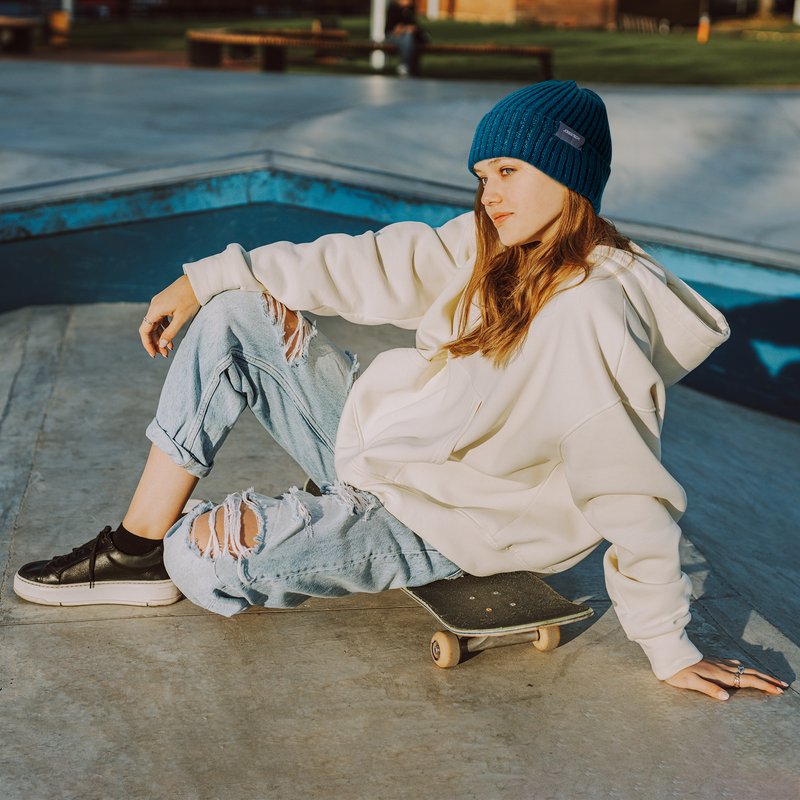 Beanie Hat with Reflective Stitching