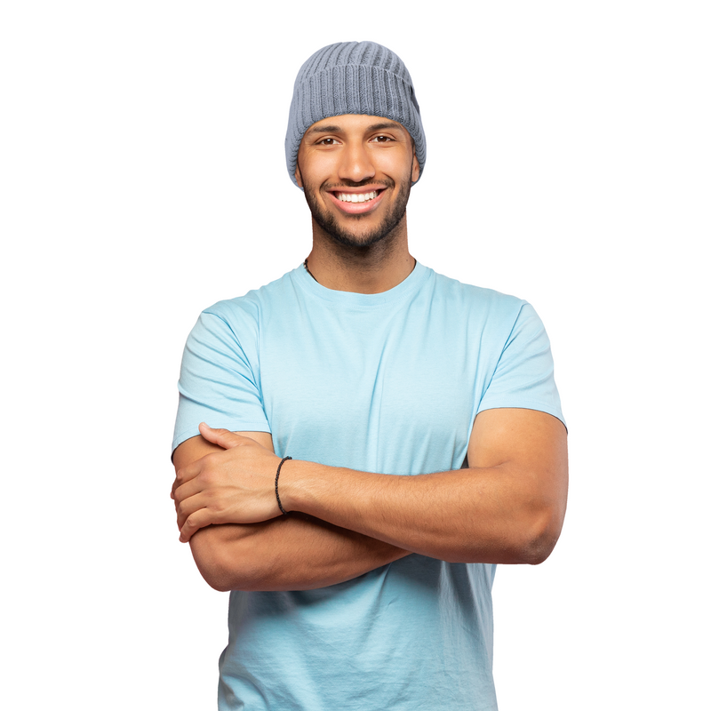 Beanie Hat with Reflective Stitching