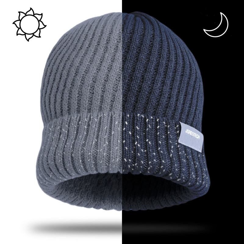 Beanie Hat with Reflective Stitching