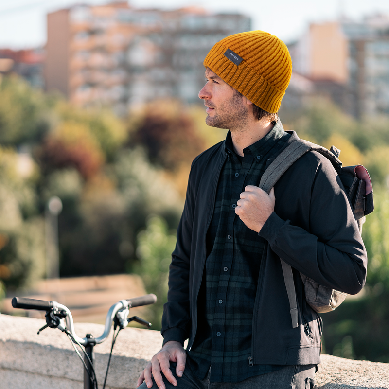 Beanie Hat with Reflective Stitching