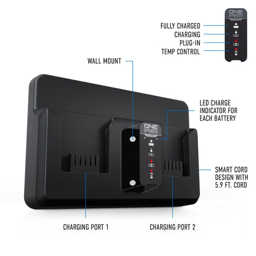 Hoover 40V Dual Bay Charger